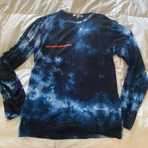 Prada long sleeve tie die top